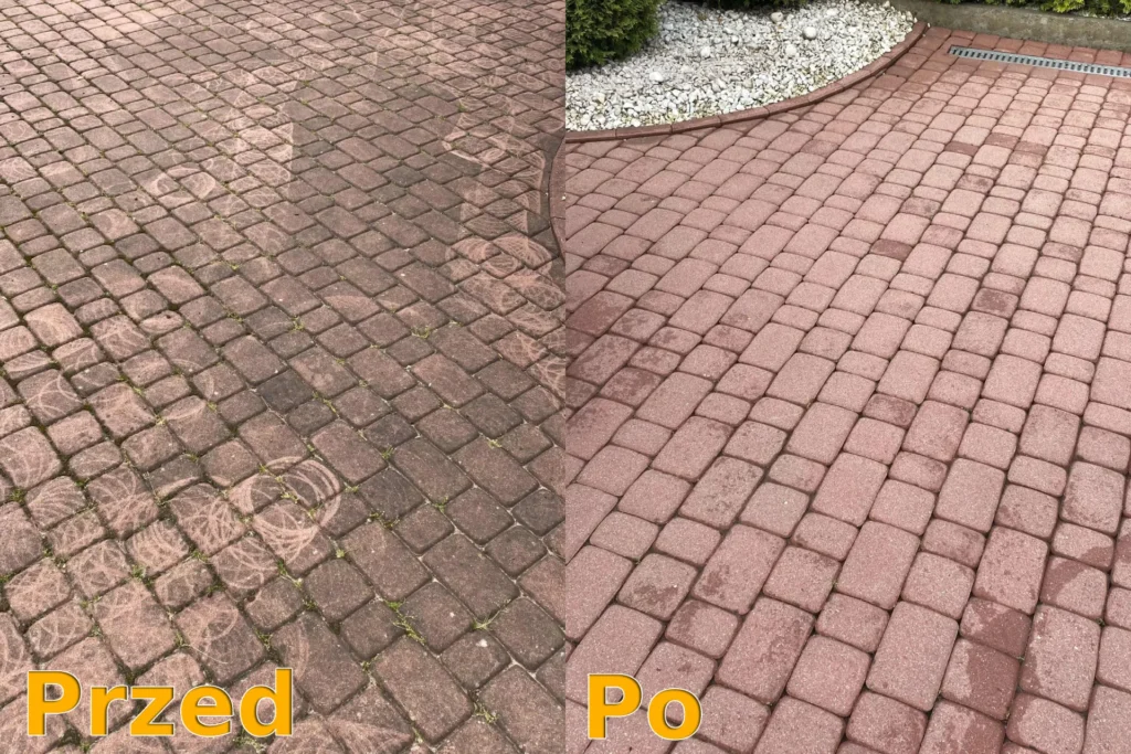 Efekt mycia kostki i zbyt szybkiego przesuwania