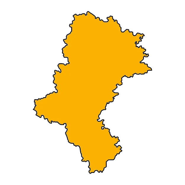 Mapa województwa Śląskiego